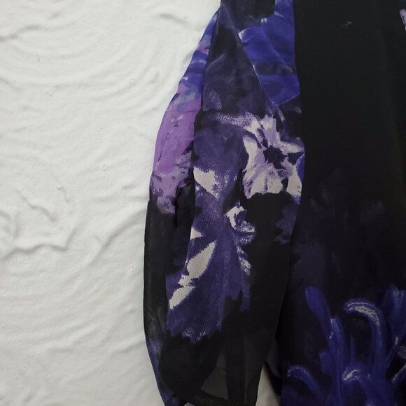 Asos Black Floral Short Sleeve Romper - Picture 8 of 9